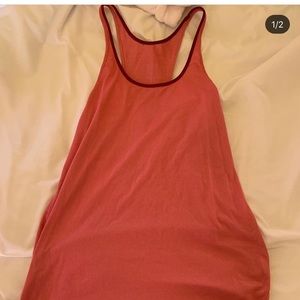 pink lulu lemon tank top size 6
